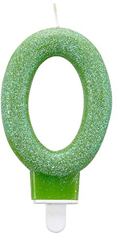 Candle num. 0 Glitter