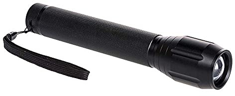 Portwest PA67 Taskforce Security Torch Water Resistant Fabric | Black, One Size, CE Certified, Wrist Strap, Durable