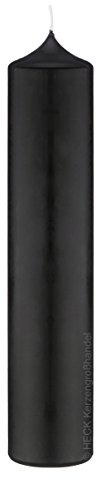 Altarkerze Schwarz 400 x 60 mm