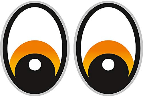 Augen Orange Saugroboter,Aufkleber,Staubsauger Roboter,Sticker,Eye,Stickers,Mähroboter Grau Rasenmäher Mähroboter