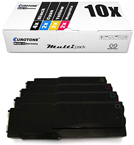 10x Müller Printware XXL Toner im Set für Xerox VersaLink C400DN C400N C405DN C405DNF C405N C-400 C-405 ersetzt 106R03528 106R03529 106R03530 106R03531