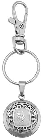 Hanessa Schlüsselanhänger personalisiert Sternzeichen | Schlüsselanhänger mit Gravur Edelstahl Silber Gold | Personalisierte Geschenke für Mama Papa | Schlüssel Anhänger Text Name Datum