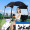 GFYWZZ Motorrad-Canopy Motorrad Dach Motor Fahrrad-Sonnenblende Schatten Zelt-Regenschirm-Windschutzscheibe, Schutz vor Sonne, Wind und Regen beim Radfahren