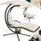 KESSER® Tumbona Flotante con Sombrilla | Hamaca Colgante Solar H200, L194, A100 cm | Reclinable Capacidad hasta 120 kg | Tumbona de Balanceo con Cojines y Almohada, Incluye Bolsa, Beige