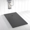 Shower Online Plato de ducha Resina PLES - 100x170 - Textura Pizarra - Antideslizante - Todas las medidas disponibles - Incluye Rejilla Color y Sifón - Antracita RAL 7011