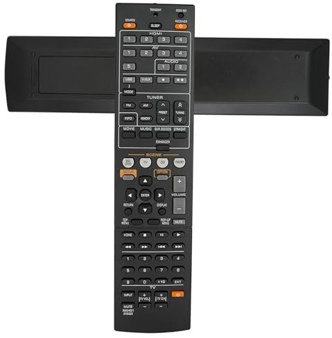 Universal Replacement Remote Fit for RX-V773 RX-V667 RAV292-WR00260 EX RAV432 491 WW510400 HTR-4064 HTR-4064BL HTR-6250 YHT-893 YHT-693BL RX-V675 RX-V575BL RX-V475BL HTR-5066 for Yamaha AV Receiver