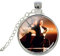Collier avec pendentif photo Jack et rose du film Titanic - Bijoux vintage en verre
