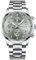 CRRJU Herren Uhr Business Edelstahl wasserdichte Chronographen mit Kalender Armbanduhr Edelstahlband Stoppuhr Analog Quarzuhr (Silber grau)