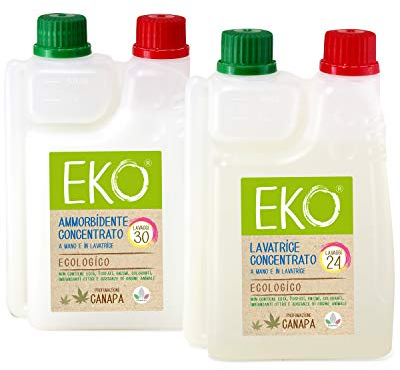 Detersivi ecologici per lavatrice - Eko Kit 2 Mini 24 Lavaggi (Senza profumo)