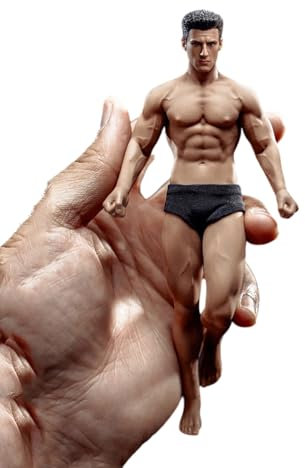 Männliche Actionfigur im Maßstab 1:12, 15,2 cm, männlich, superflexibel, nahtlose Actionfigur, Body Doll Collection (TM01A normale Version)