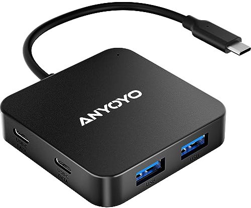 ANYOYO 6 In 1 USB C Hub With 5 Gbps USB 3.0(3A+2C) and DC 5V Port, USBC Multiport Adapter,USB C Splitter for Flash Drive, Keyboard, Mouse