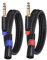 PATIKIL 10ft 22AWG TRS to XLR Male Patch Cables, 2-Pack: Blue & Red, XLR Male to Female, Braided, Indoor, Audio Cable for Microphone & Speaker