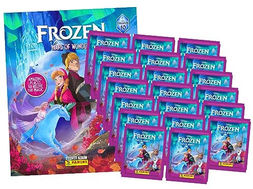 Panini Die Eiskönigin Sticker Frozen - Reise voller Wunder (2023) - 1 Album + 20 Tüten Sammelsticker