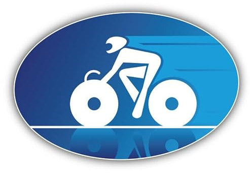 Bicycle Race Track Sport Emblem G1116 Autoaufkleber Sticker Aufkleber 12 cm
