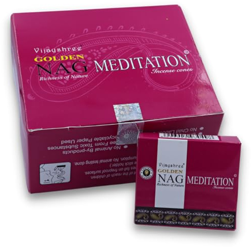 Räucherkegel LAVISA, Meditation, Aromatherapie, Duft, Atmosphäre für Zuhause, Satya, Goloka, Golden Nag