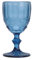García de Pou Lot de 6 verres à vin 'Vintage' 260 ml Ø 8 x 15,5 cm Bleu cristal