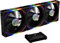 GAMDIAS 120mm ARGB PC Case Fans, Computer Case Fan, Cabless Daisy Chain Connection, Dual Infinity Mirror Lighting, Swappable Fan Blade for Reverse Airflow, Performance 30mm Thick, With Control Box