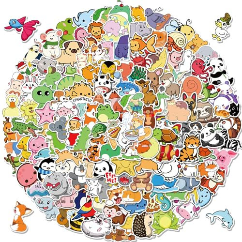 YMWALK Cute Sticker Pack - 150Pcs | Vinyl Waterproof for Water Bottles, Laptop, Skateboard, Luggage, Phone, Bike | Trendy Aesthetic for Girls, Kids, Teens, Adults (STYLE5)