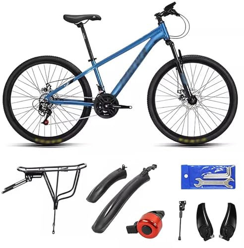 WXHJM 26 Zoll Mountainbike, 21 Geschwindigkeiten, MTB Fahrrad, Aluminium Rahmen, Hardtail MTB mit Schutzblech, für Radsportbegeisterte C-26 In,21 Speed