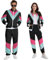 Playnett 80er Jahre Outfit Damen Herren 90er 80 Er Trainingsanzug Retro Faschingskostüme