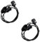 LEDSone E27 UK 3A Plug In Light Bulb Holder With Dimmer Switch Black/White 2m E27 Plug-In Pendant Light Fixture Lamp Bulb Socket Cord with Dimmer Switch UK (Black - 2 Pack)