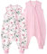 Yoofoss Baby Schlafsack mit Füßen 2pack (0.5 Tog-Rosa Blume (2er Pack), 90cm/3-4 Jahre)