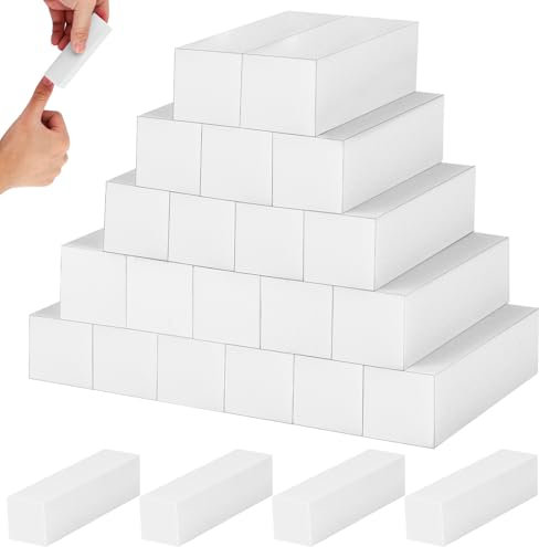 24 Pezzi Buffer Unghie Professionale, Lima per Unghie con Grana 120 per Modellare, Levigare e Lucidare, 9,5 * 2,5 * 2,5 cm