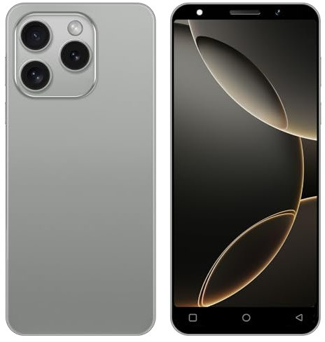 JoyHandy Unlocked 4G Smartphone, 5.0 HD Display, 16GB (Scalable up to 128GB), Dual SIM Dual Camera, Android 10.0 OS, Support WIFI/Bluetooth/GPS/Face ID Cheap Mobile Phone (Grey)