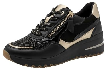 MARCO TOZZI Damen Sneaker weiches Feel Me Wechselfußbett weiches Innenfutter Modern
