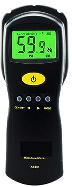 AS981 Igrometro digitale Misuratore di umidità Legno Cartone Legname Edifici in cemento Tester rilevatore di umidità