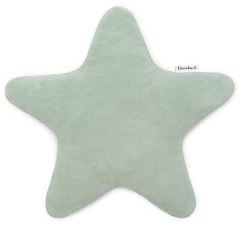 Ehrenkind® Wärmekissen Stern aus 100% Bio-Baumwolle Nickistoff | Kirschkernkissen für Babys & Kinder | Natürliches Wärme- & Kühlkissen mit herausnehmbarem Inlett | Sternform Jade | Made in Europe