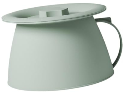 Woideklu Orinal Portátil con Tapa Y Escupidera, Fabricado en PP. Ideal para Emergencias en La Cama, Viajes Y Uso Doméstico, D
