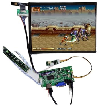 LCD Screen Arcade Display,Compatible For Apple IPad3 IPad4 A1416 9.7 Inch EDP Driver Kit | 2K LP097QX1 LTN097QL01 A1416 LED HDMI + VGA Controller Driver Board EDP Driver Kit(HV board and 2K LCD)