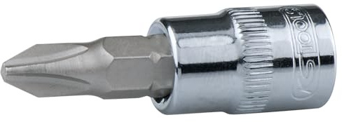 KS Tools 1/2' CHROMEplus Bit-Stecknuss, PZ1, auf Hänger