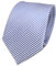 TigerTie Designer Seidenkrawatte in blau fernblau weiß gestreift