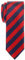Retreez Herren Prämie Schmale Gewebte Krawatte Gestreifte 5 cm - marineblau und rot