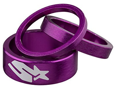Spank Headset Spacer kit 3pcs/Set Vorbauten, Purple, One Size