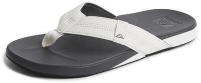 Reef Men's Cushion Bounce Phantom Flip Flop, White Charcoal, 8 UK