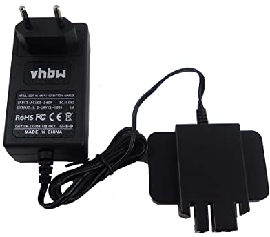 vhbw Ladegerät kompatibel mit Atlas Copco B14.4, BF14.4, BS2E 7.2T, BX14.4, BXL14.4, BXS14.4, MX14.4, MXS14.4 Werkzeug NI-Cd, NiMH-Akkus