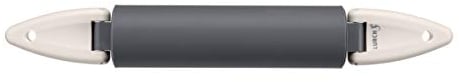 Lurch 70255 Silikon-Teigrolle mit Klappgriffen, Grau, 6.5 x 45 x 6.5 cm