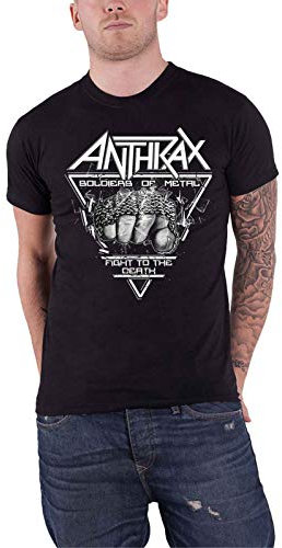 Anthrax ANTHTEE15MB03 T-Shirt, Schwarz, L