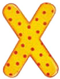 Selecta Spielzeug Alphabet X, Buchstabe, Kinderzimmer Deko, Holzspielzeug, Holz, 8 cm, 60924