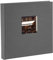 goldbuch 24 825 Fotoalbum mit Bildausschnitt, Bella Vista Grau, Erinnerungsalbum im Format 25 x 25 cm, Foto Album 60 weiße Seiten mit Pergamin-Trennblättern, Fotobuch mit Leineneinband, Anthrazit