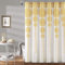 Lush Decor Duschvorhang, gestreift, Medaillon, Mandala, Bohemian-Design, Damast-Druck, 182,9 x 182,9 cm, Gelb