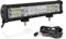Willpower 15 Zoll 216W LED Arbeitsscheinwerfer Bar mit 12V Kabelbaum, led balken für Auto Bagger Anhänger Traktoren LKW SUV offroad