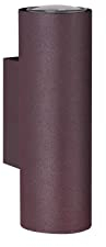 lightling modern Wandlampe Julie, 2-flammige Wandleuchte innen, Wandstrahler up and down, Wandfluter Wandspot, rost matt Metall, 2 x GU10 max. 35W, ø 6 cm, Höhe 18 cm
