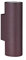 lightling modern Wandlampe Julie, 2-flammige Wandleuchte innen, Wandstrahler up and down, Wandfluter Wandspot, rost matt Metall, 2 x GU10 max. 35W, ø 6 cm, Höhe 18 cm