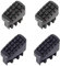 Hailo 991-5311 Fußkappen je 2X 35x20/43x20 bis Baujahr 01/2015, schwarz (4er Pack)