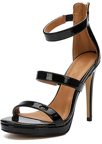 MAIERNISI JESSI Unisex Herren Damen Riemchensandalen Stiletto High Heel Kleid Pumps Sandalen