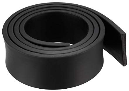 sourcing map Bande Étanchéité Solide Rectangle Caoutchouc 40mm Large 5mm Épais 1 Mètre Long Noir